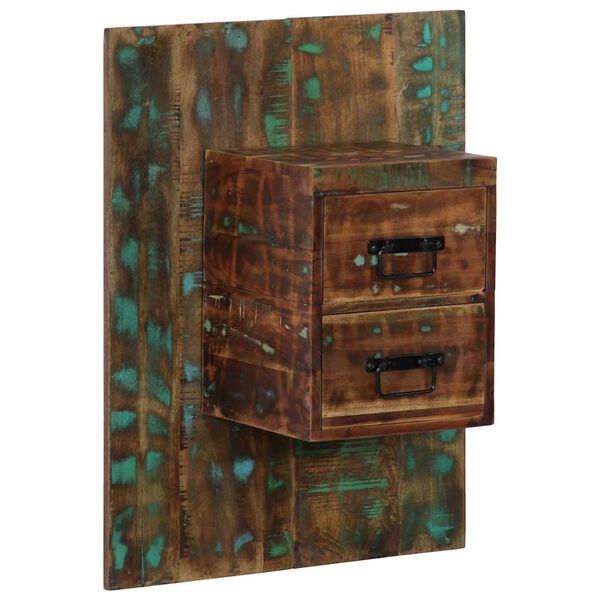 vidaXL Bedside Cabinet Multicolor Solid reclaimed wood Small