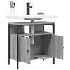 vidaXL Bathroom Sink Cabinet Gray sonoma Engineered wood