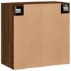 vidaXL Wall Cabinet Brown Oak Engineered Wood Medium Wall Cabinet