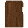 vidaXL TV Wall Cabinet Brown Oak Engineered Wood Modern Floating TV Unit