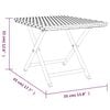 vidaXL Folding Table Grey PE rattan, powder-coated steel Compact