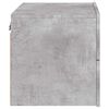 vidaXL Wall-mounted Bedside Cabinet Set of 2 Concrete gray Engineered wood
