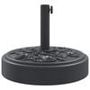 vidaXL Umbrella Base Black Polyethylene and Concrete 55 lb