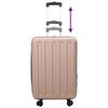 vidaXL Suitcase Folding Rose Gold 43 x 27 x 66 cm ABS Plastic