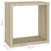 vidaXL Cube Shelf Set of 6 Sonoma Oak Engineered Wood
