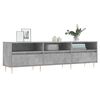 vidaXL TV Cabinet Concrete grey Engineered wood, Iron Large TV Cabinet