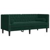 vidaXL Chesterfield Sofa Set Dark Green Velvet 3-Seater
