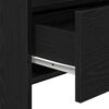 vidaXL Sideboard Black Oak 41.34 x 11.81 x 27.56 in Engineered Wood