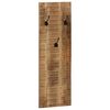 vidaXL Coat Rack Set of 2 Brown Solid mango wood and powder-coated steel