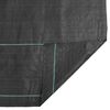 vidaXL Weed Membrane Black with green stripes Polypropylene