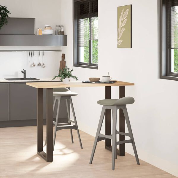 vidaXL Coffee Table Leg Set of 2 Natural steel Powder-coated steel