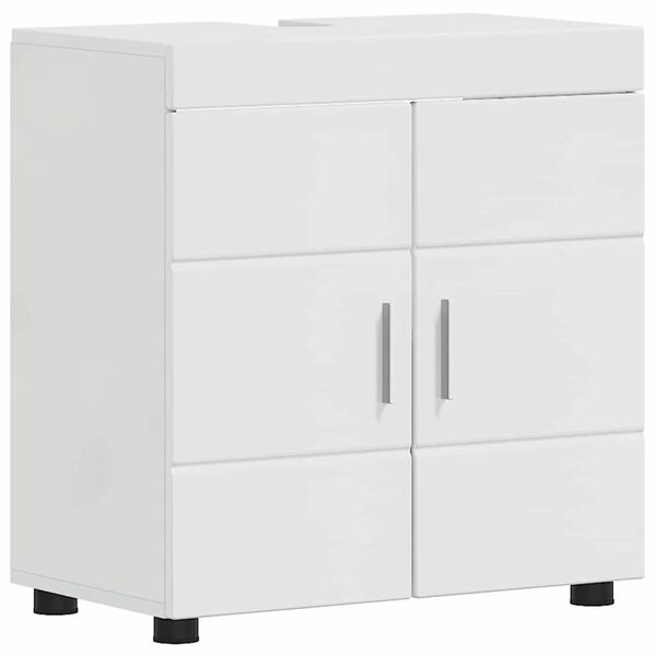 vidaXL Bathroom Cabinet Set with Storage TULUM High Gloss White