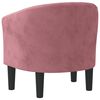 vidaXL Tub Chair Pink Velvet