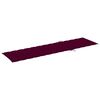vidaXL Sun Lounger Set of 2 Wine Red Cushion