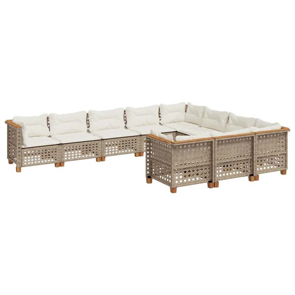 vidaXL Garden Sofa Set Beige