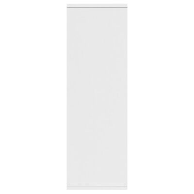 vidaXL Book Cabinet/Sideboard White 19.7"x9.8"x31.5" Chipboard