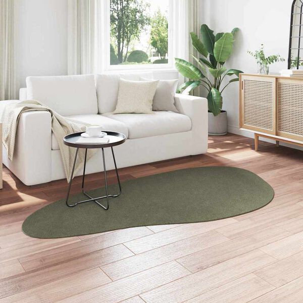 vidaXL Carpet Folding HUARTE Forest green 39.37 x 78.74 in Polyester