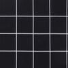 vidaXL Deck Chair Cushion Black Check Pattern Oxford Fabric