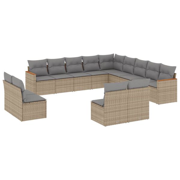 vidaXL Garden Sofa Set Beige