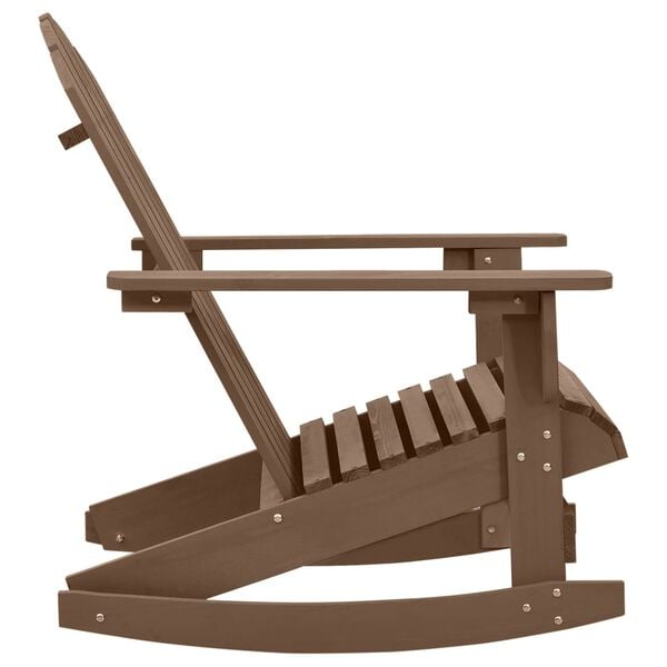 vidaXL Garden Rocking Chair Natural Brown Hardwood, Pine Medium