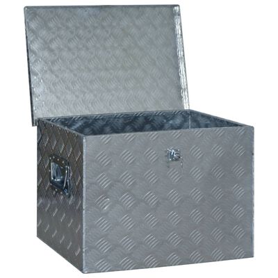 vidaXL Aluminum Box 24"x16.9"x17.9" Silver