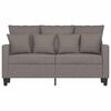 vidaXL 2-seater Sofa Taupe Polyester 47.2 in 2-Seater Sofa Rectangular