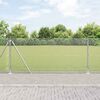 vidaXL Fence with Posts Silver 39.4" x 984.3" Steel