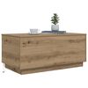 vidaXL Coffee Table Artisan oak Engineered wood Medium Lights