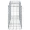 vidaXL Gabion Basket Set of 25 Silver Galvanized iron Large