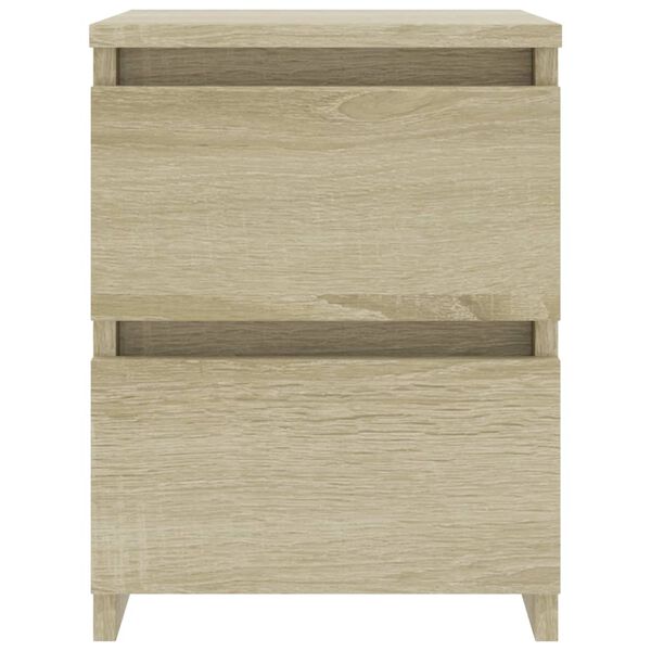 vidaXL Bedside Cabinet Sonoma Oak Engineered Wood Standard