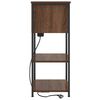 vidaXL Bedside Cabinet Brown Oak 21.65 x 12.20 x 29.92 in