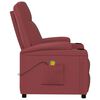 vidaXL Massage Chair Wine Red