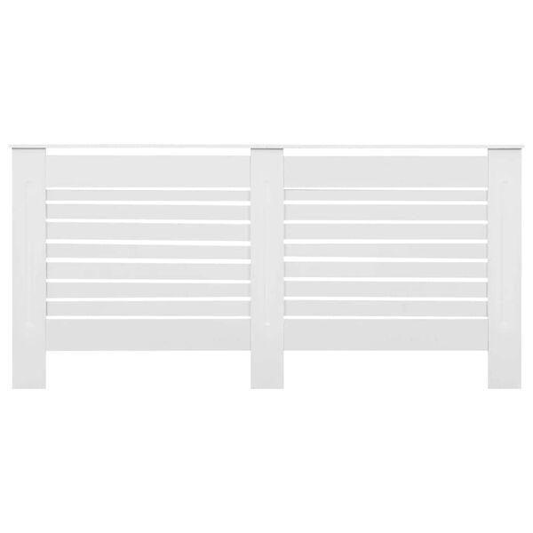 vidaXL Radiator Cover White 67.7"x7.5"x32.1" MDF