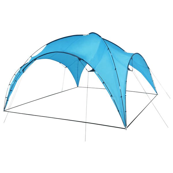 vidaXL Party Shelter Light Blue Polyester fabric, Fiberglass poles Large