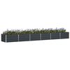 vidaXL Planter Anthracite 188.98 x 31.50 x 17.72 in Steel