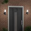 vidaXL Outdoor Wall Lights 2 pcs Black 15 x 7.5 x 33 cm