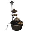 vidaXL Water Feature Bronze Plastic 36 in tall, great for room decor