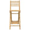 vidaXL Outdoor Bar Stool Natural Bamboo Standard Outdoor Bar Stool Size