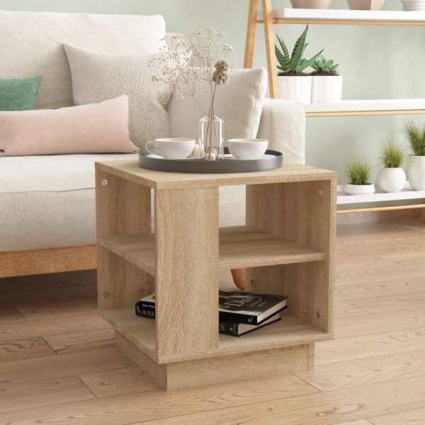 vidaXL Coffee Table Sonoma Oak Engineered Wood Compact Coffee Table