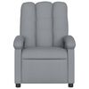 vidaXL Recliner Chair Light grey 100% polyester fabric, metal, plywood