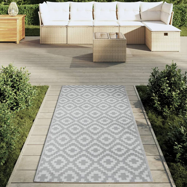 vidaXL Outdoor Carpet ARAKIL Gray 31.5"x59.1" PP