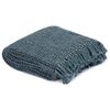 vidaXL Throw Indigo Blue 100% Cotton 63.0 x 82.7 in Throw Blanket