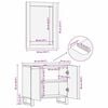 vidaXL Bathroom Furniture Set with Shelf 2 pcs White Engineered Wood