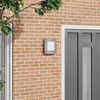 vidaXL Outdoor Wall Light Silver 23.5 x 9 x 26 cm