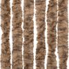 vidaXL Fly Curtain Beige and Dark Brown 39.4x86.6" Chenille