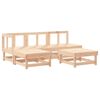 vidaXL Garden Lounge Set Natural Wood Solid Pine Wood Modular Modular