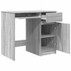 vidaXL Desk Grey Sonoma Engineered Wood 33.9x19.3x29.9 in Desk