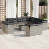vidaXL Garden Sofa Set Light grey, Dark grey