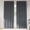 vidaXL Blackout Curtains 2 pcs Light Grey 55.12 x 96.46 in Velvet
