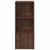 vidaXL Bookcase Brown Oak Engineered Wood Standard Bookcase